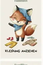 Foxie-Karte: Kleidung anziehen